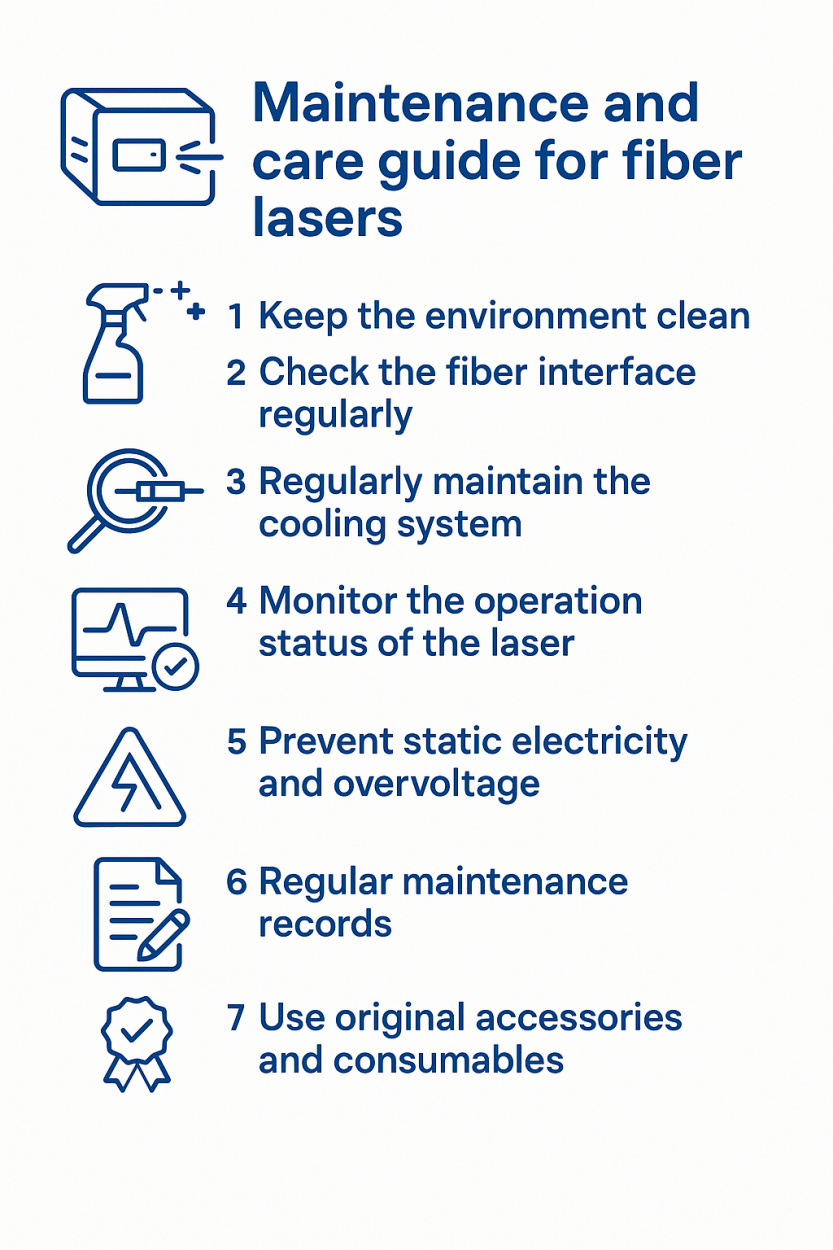 Maintenance and care guide for fiber lasers