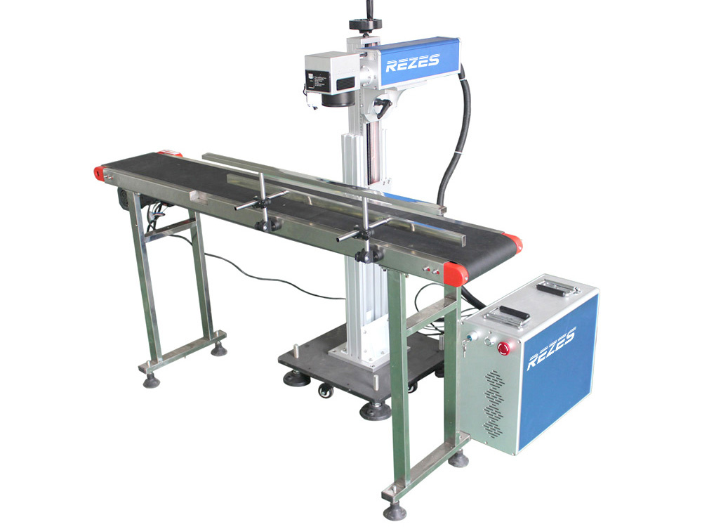 Reci flying fiber laser